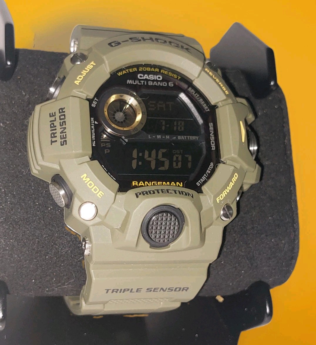 Casio G-Shock RANGEMAN GW- 9400-3 Solar Shock Resistant Men’s Watch – Green.
