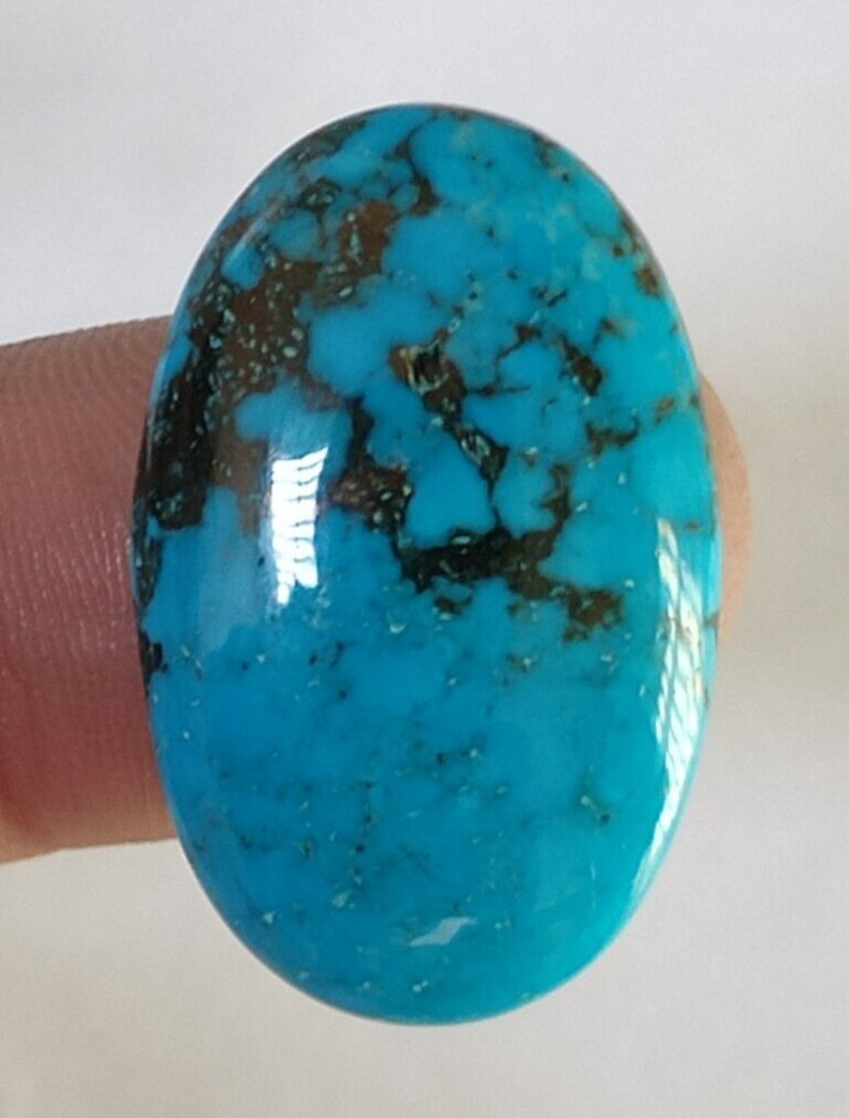 32.85 Ct. Natural Blue Turquoise Oval Untreated Loose Gemstone Birthday for Gift