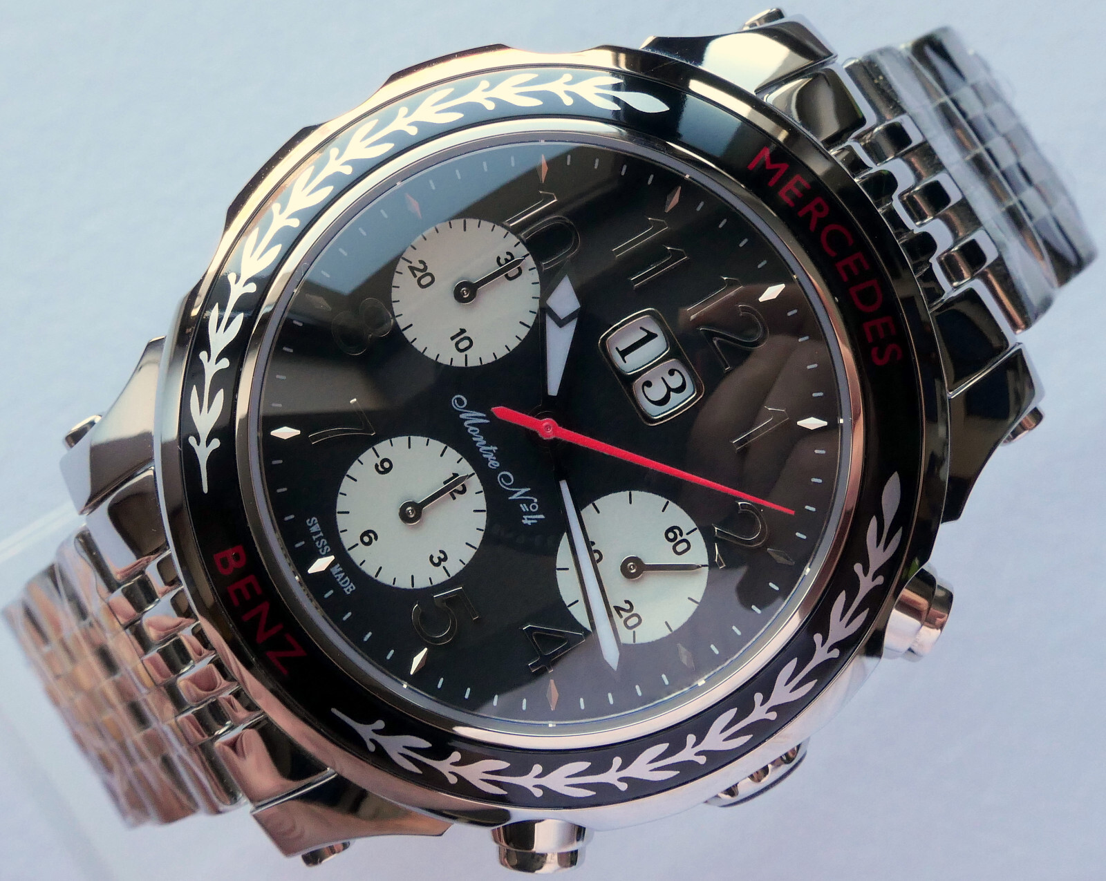 Mercedes Benz Classic Car Accessory Grand Data Swiss Automatic Chronograph Watch