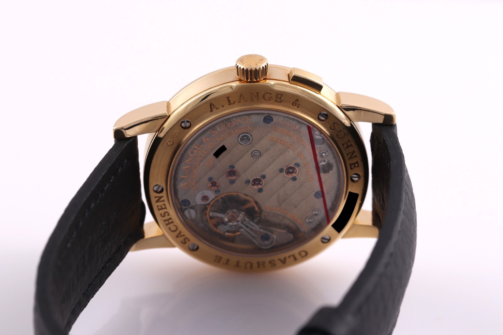 A. Lange & Söhne Saxonia 34mm Yellow Gold Silver Ivory 105.021