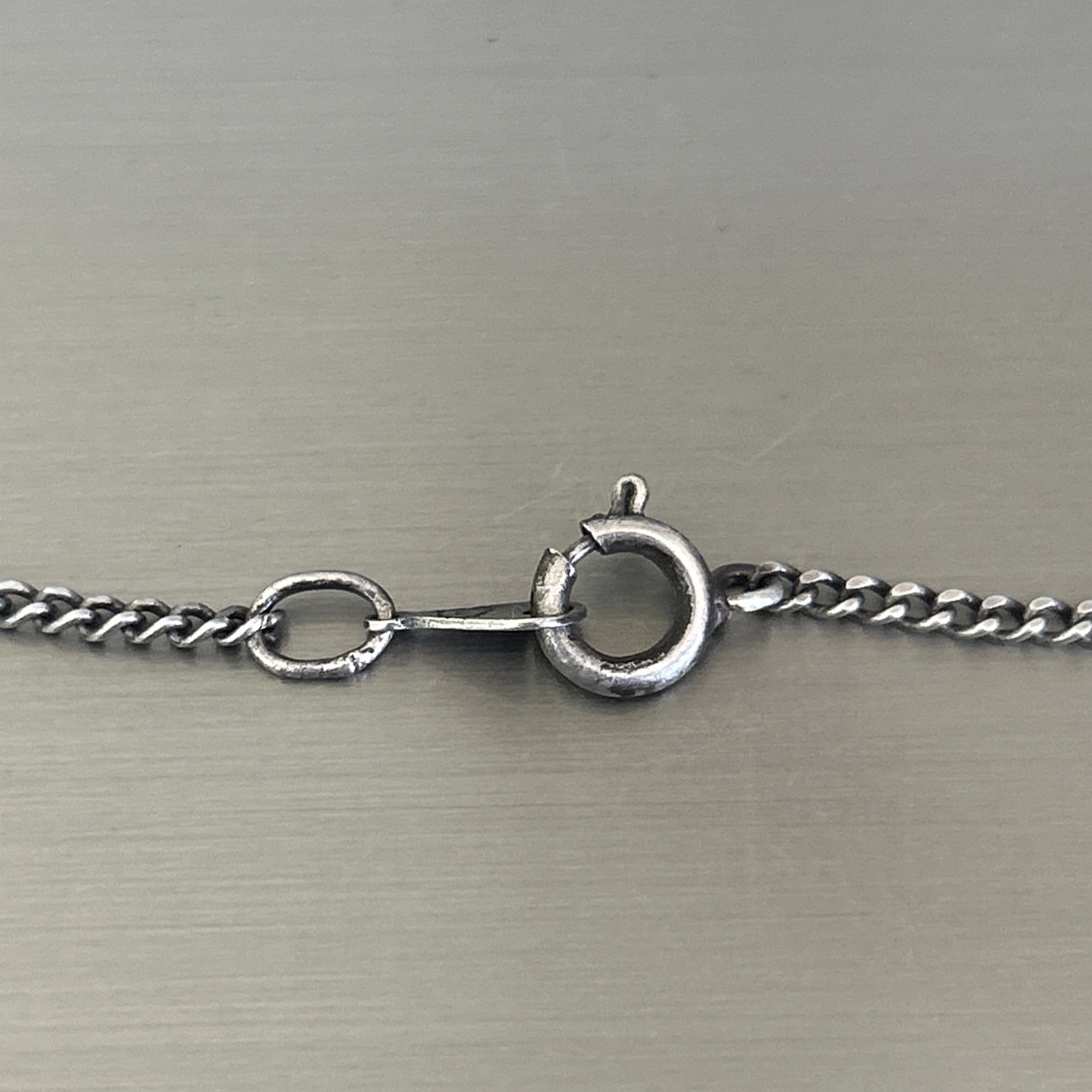Vintage Hecho En Mexico Sterling Silver Chain Necklace 20 1/2” 3.8G