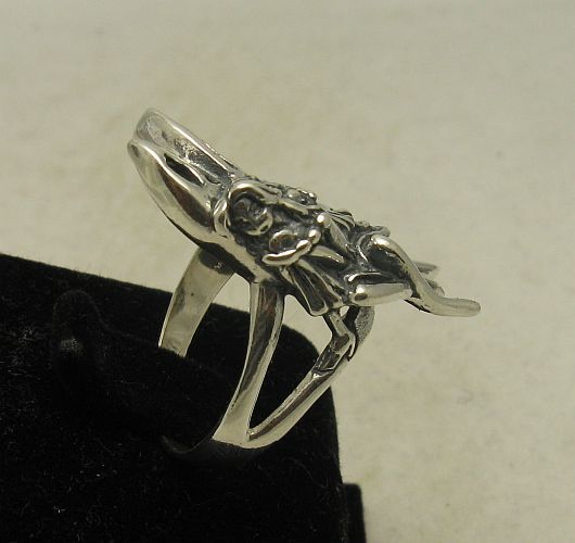 Genuine Stylish Sterling Silver Ring Solid 925 Fairy Handmade Stamped Empress