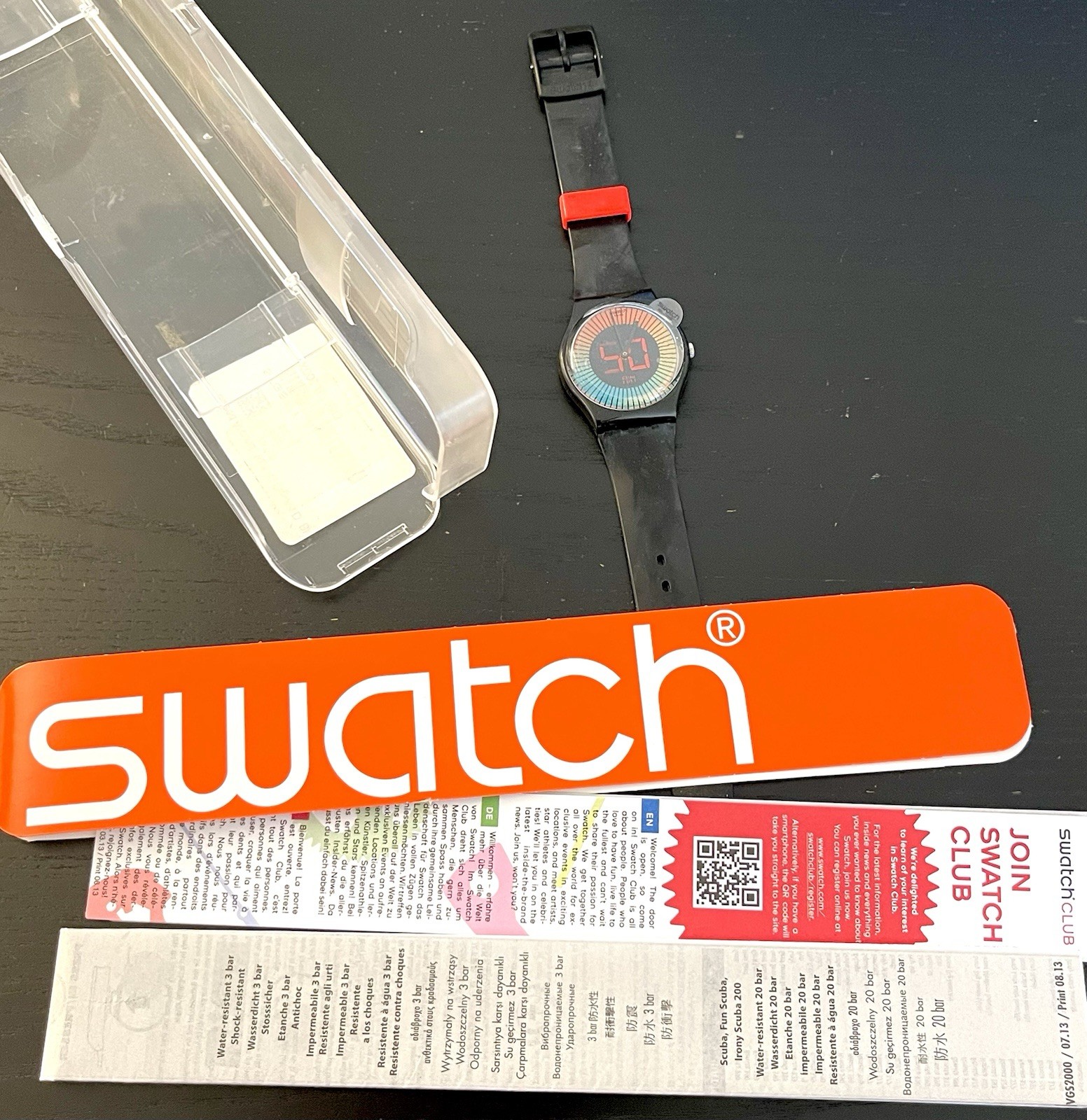 Swatch STGB277 Speed Around NOS Never Worn With Box Papers Swiss Quartz Watch