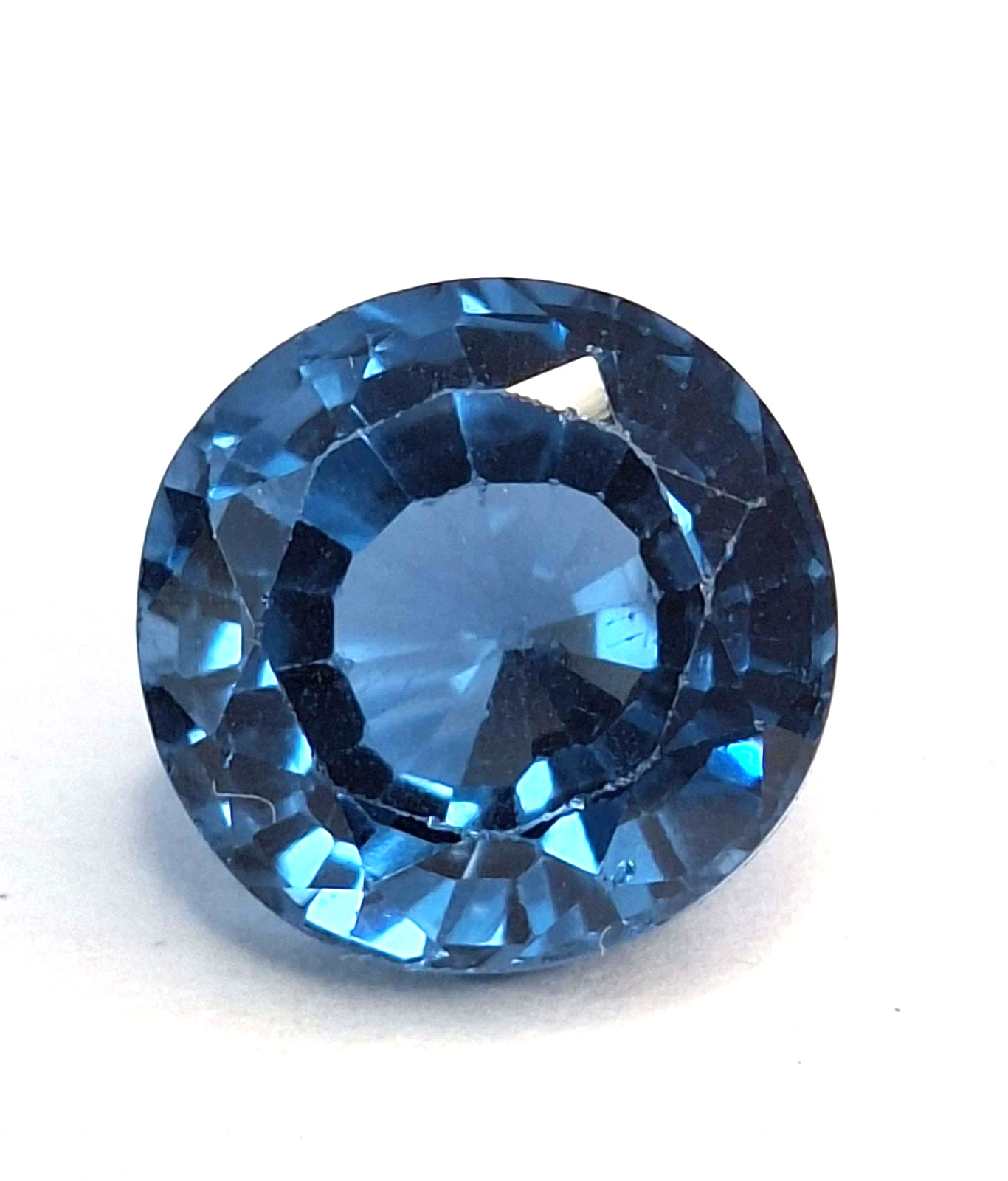 Teal Blue Sapphire Round Cut 8-10 Ct Certified Loose Gemstone TQ1470