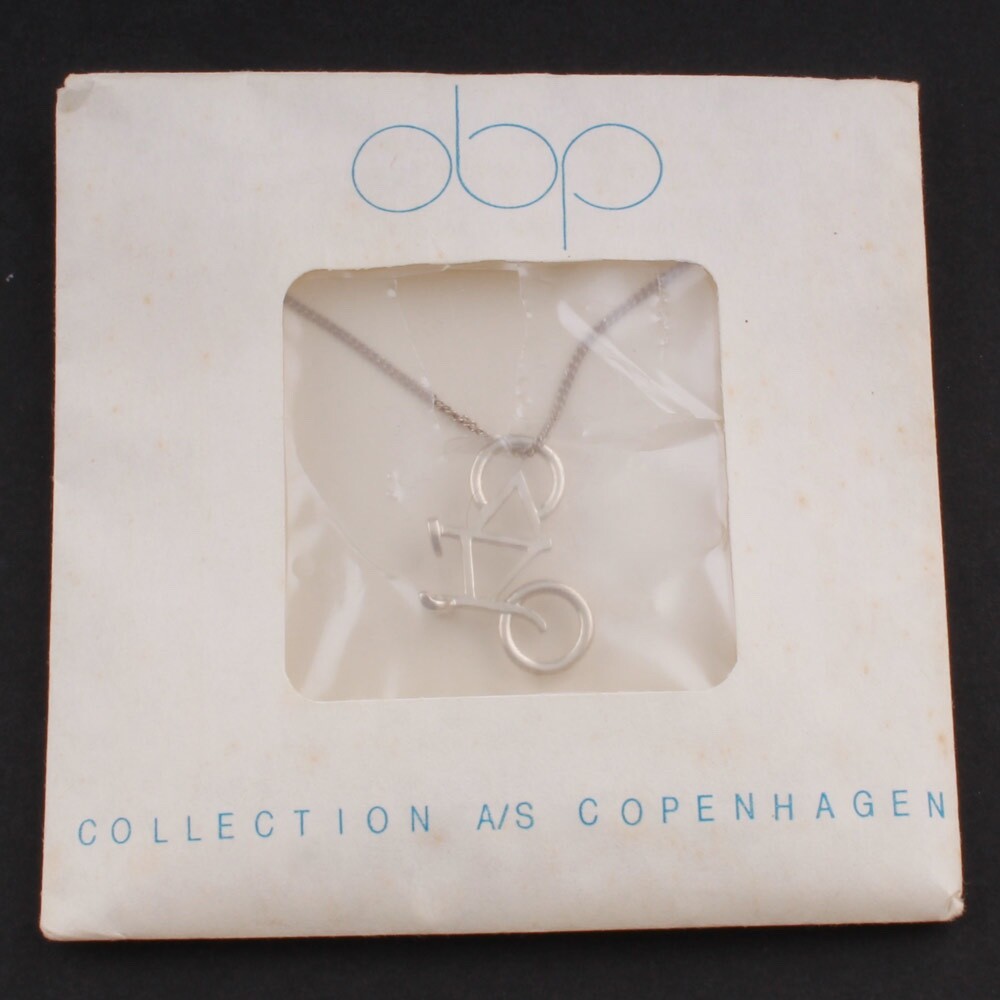 OBP Collection A/S Copenhagen Men’s Bike Silver Pendant. “Sunshine & Night”.