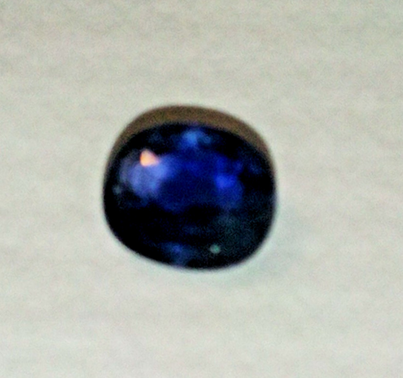 Blue Sapphire 1.36ct Madagascar Oval cut VS clarity deep saturation of color