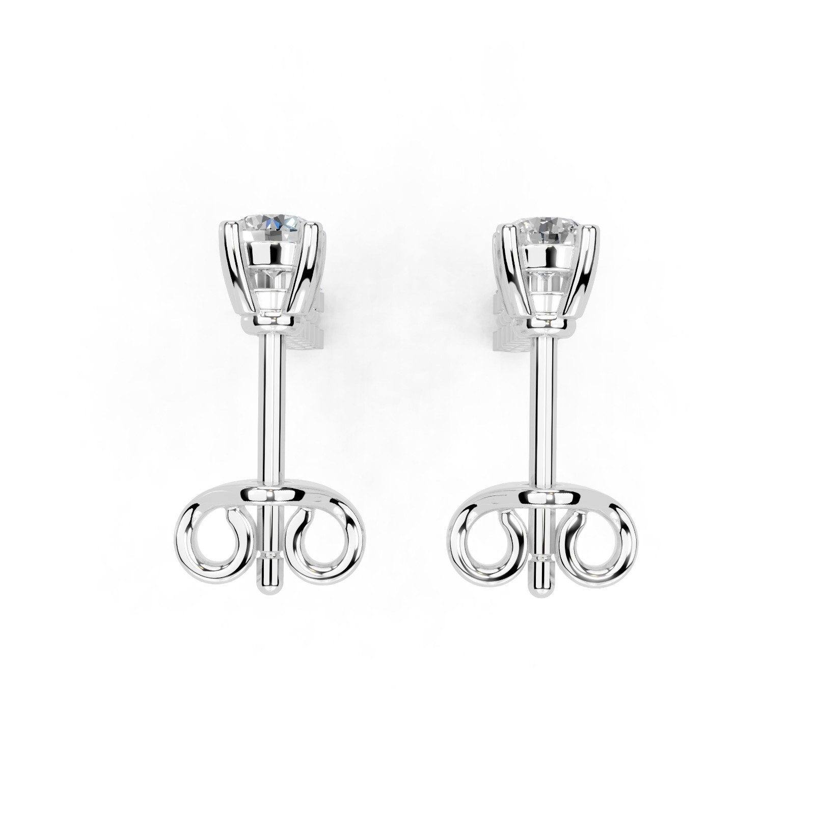 0.70 CTTW Round Lab Grown Diamond Drop Earrings In 14K Gold (F-G, VS1-VS2)