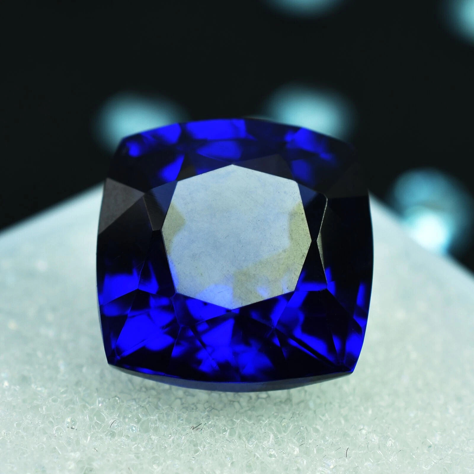 Extremely Rare 8 Ct Natural Blue Tanzanite Square Cushion Cut CERTIFIED Gemstone