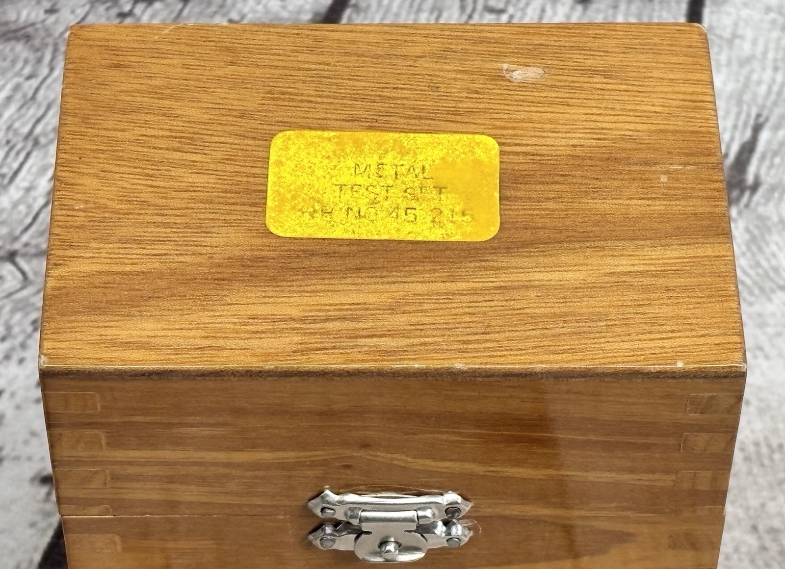 Vintage Gold Testing Kit Wood Box 4K-20K Gold Test Needles Acid Test Set