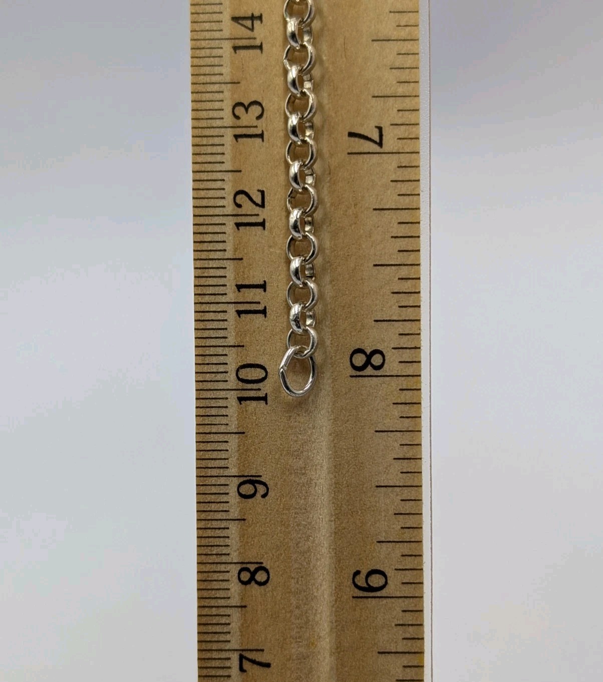 925 Sterling Silver Rolo Link Chain Unisex Bracelet 8″ 4.1mm 6.2g Belcher Charm