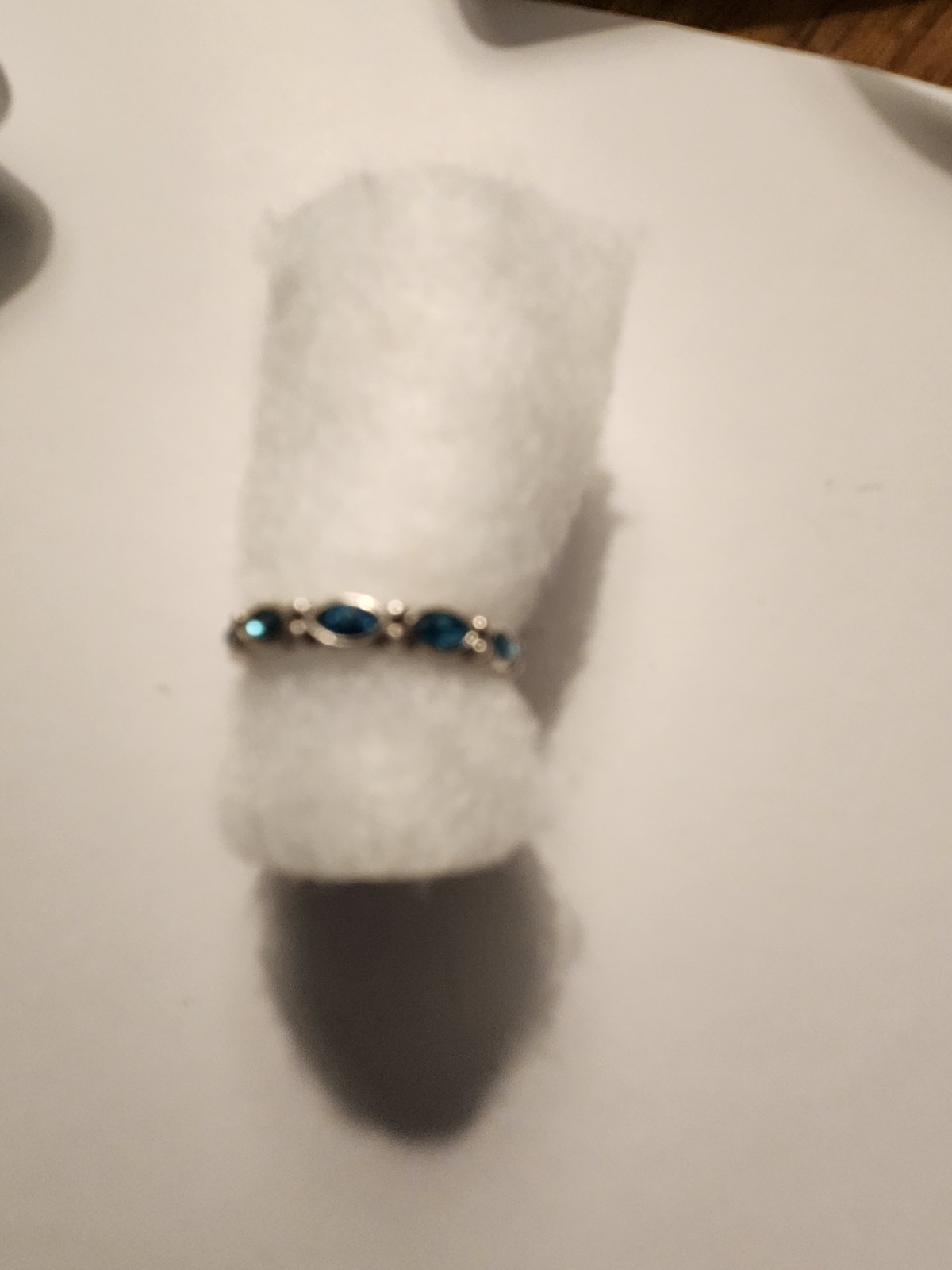 Brighton Ring Scalloped Stacking Size 8 blue