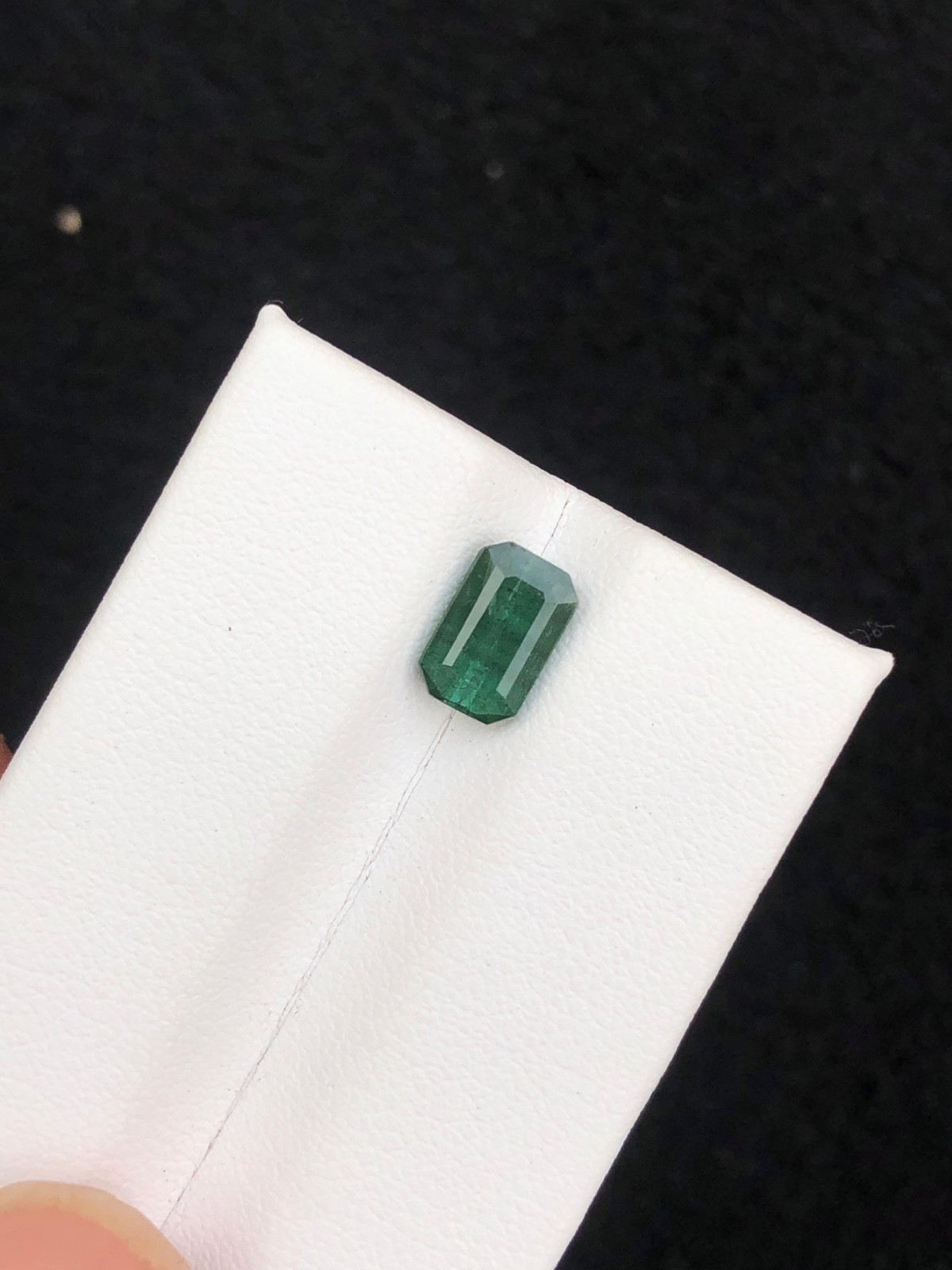 1.60 Carat Natural Cut Tourmaline Emerald Shape loose Gemstone from Afghanistan.