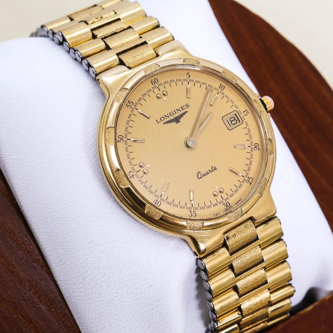 Longines Conquest Quartz Wristwatch Mens 3358 wrist 18.3cm/7.2in NB/NA