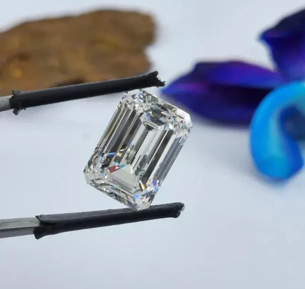 3 Ct Emerald Cut Natural D Color Lab Grown Loose CVD Diamond VVS1 Certified