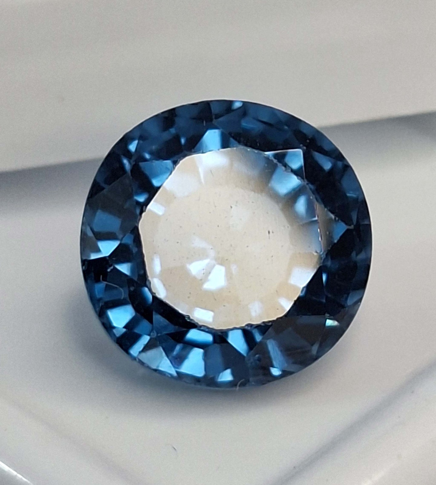 Teal Blue Sapphire Round Cut 8-10 Ct Certified Loose Gemstone TQ1470