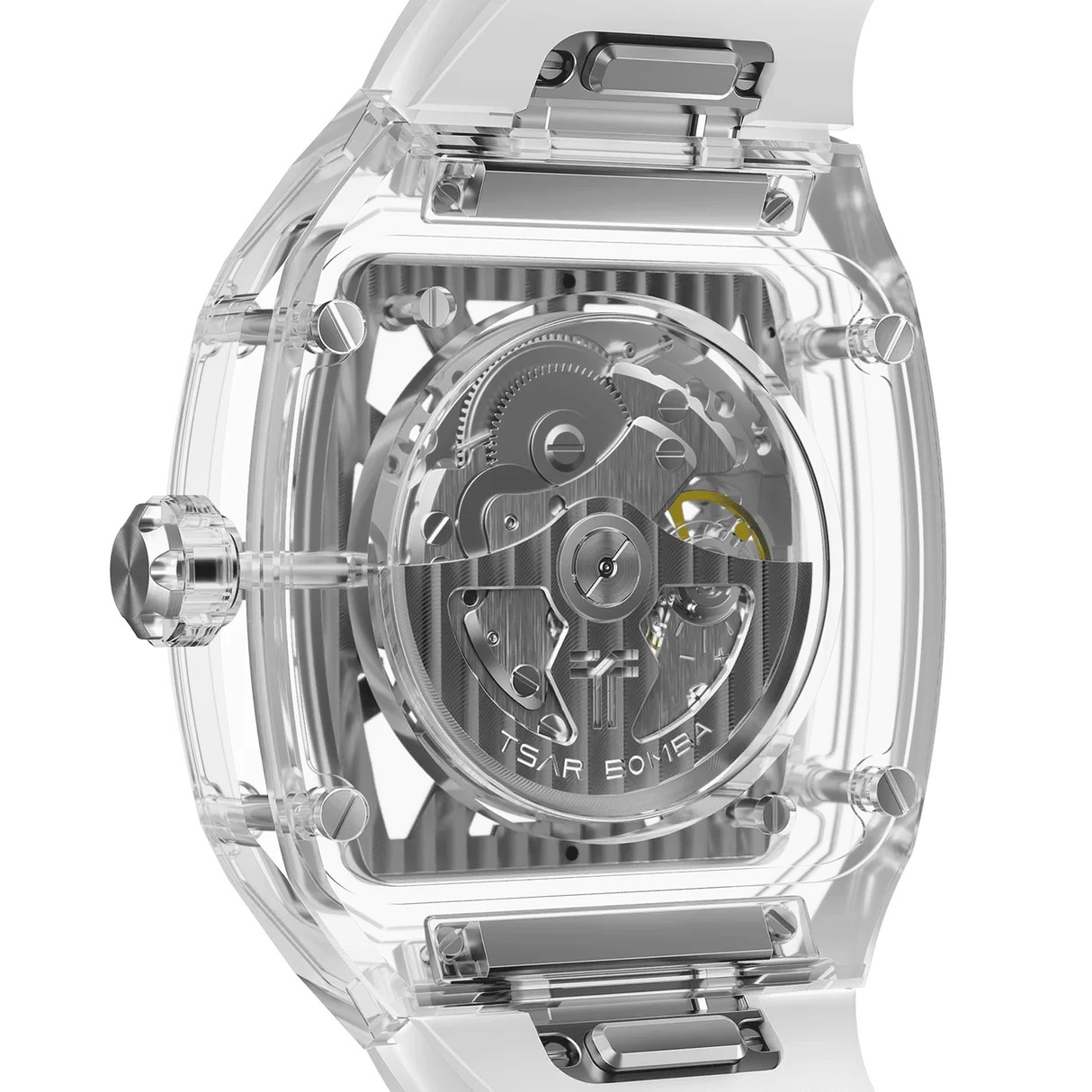Tsar Bomba Light Matter Automatic White Men’s Watch – TB8223(1+1)-01