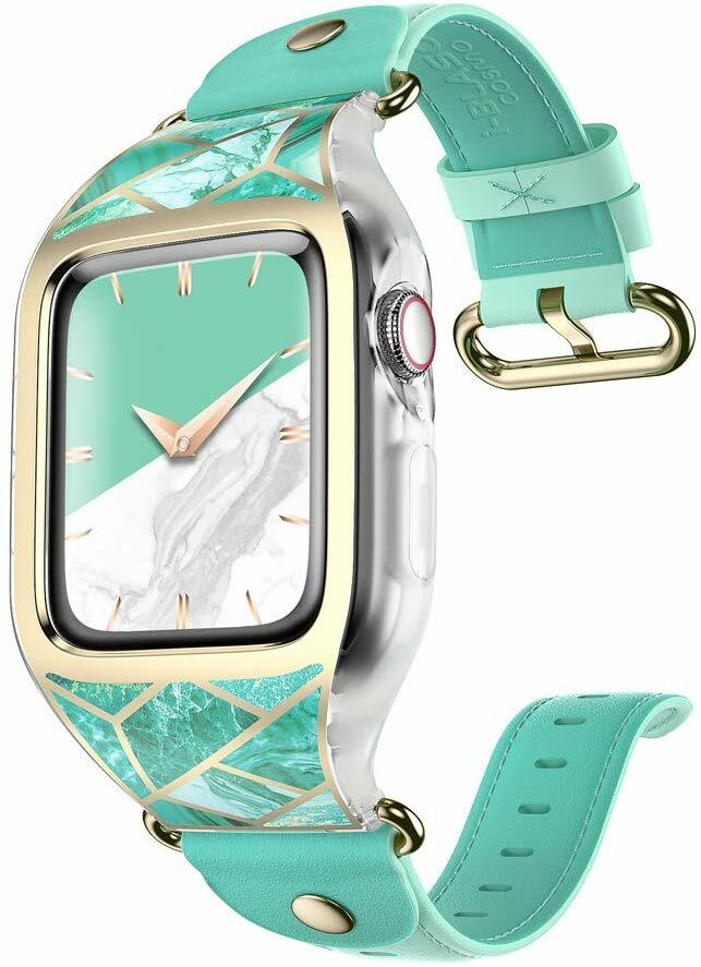 i-Blason For Apple Watch 6 SE 5 4 3 2 1 Wristwatch Band Strap Bumper Case Women