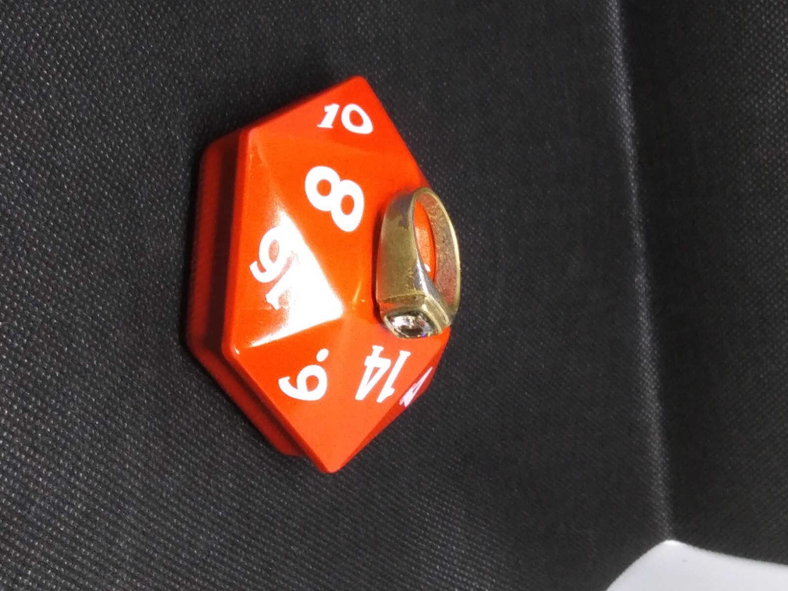 Ring of un-known size and origin, rather weathered with a silver-ish golden band