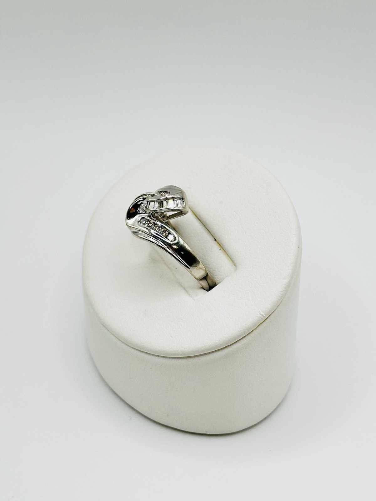 1/2ct Total Weight Natural Diamond Cluster Right Hand Ring 14k White Gold Size 8