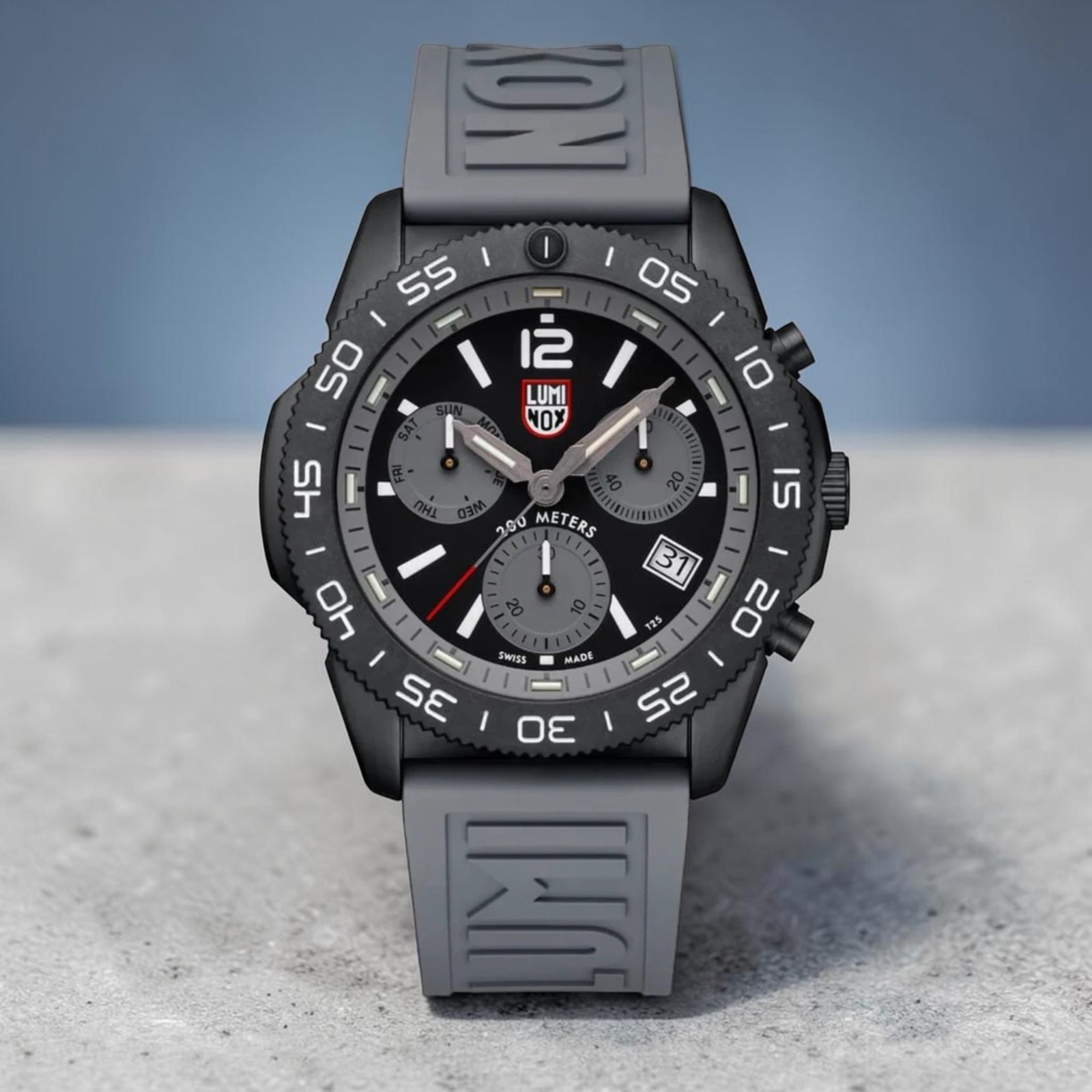 Luminox XS.3148 Pacific Diver Chronograph 44mm Graphite Grey Swiss Watch 200M