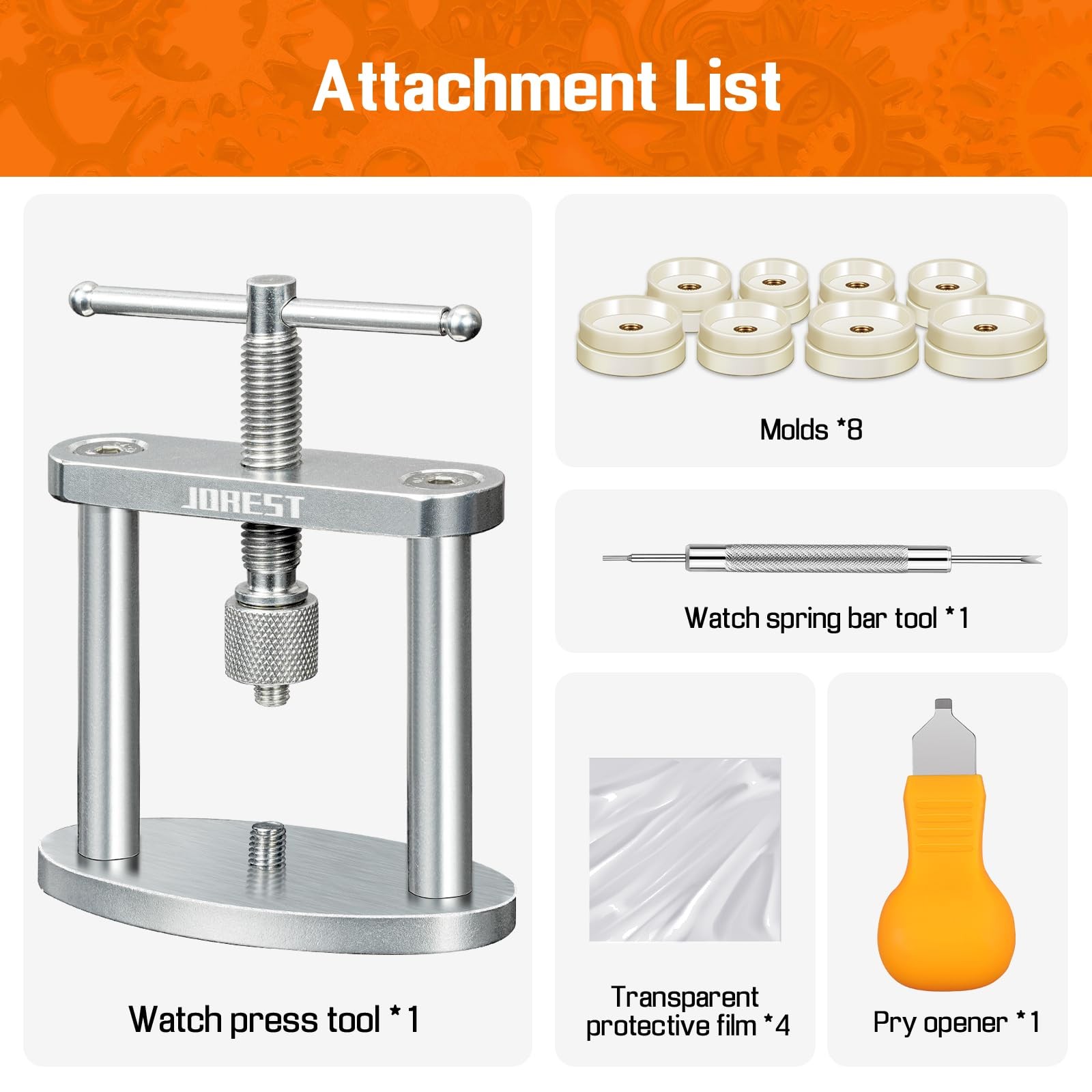 Watch Press Tool Set, Back Case Closer for Closing the Cover, Watch Battery R…