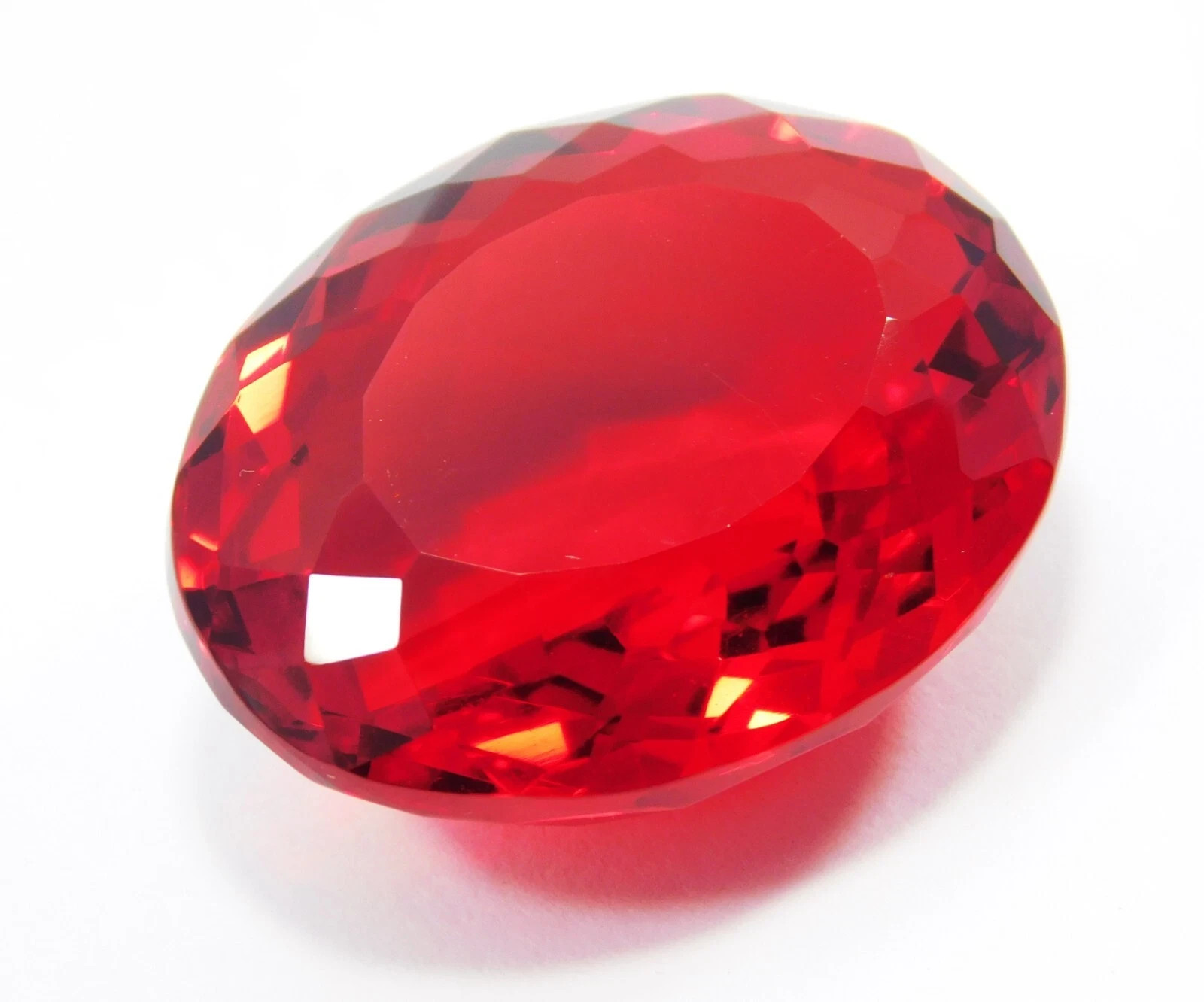 Natural 58.85 27 mmCt Brazilian Red Topaz Oval Cut Loose Gemstone EGL Certified