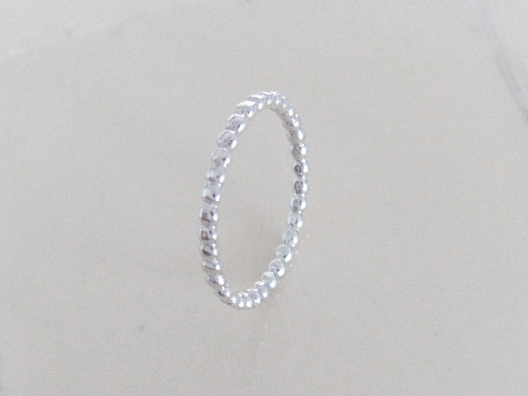 Sterling Silver beaded band ring or toe ring size varies 1 – 3