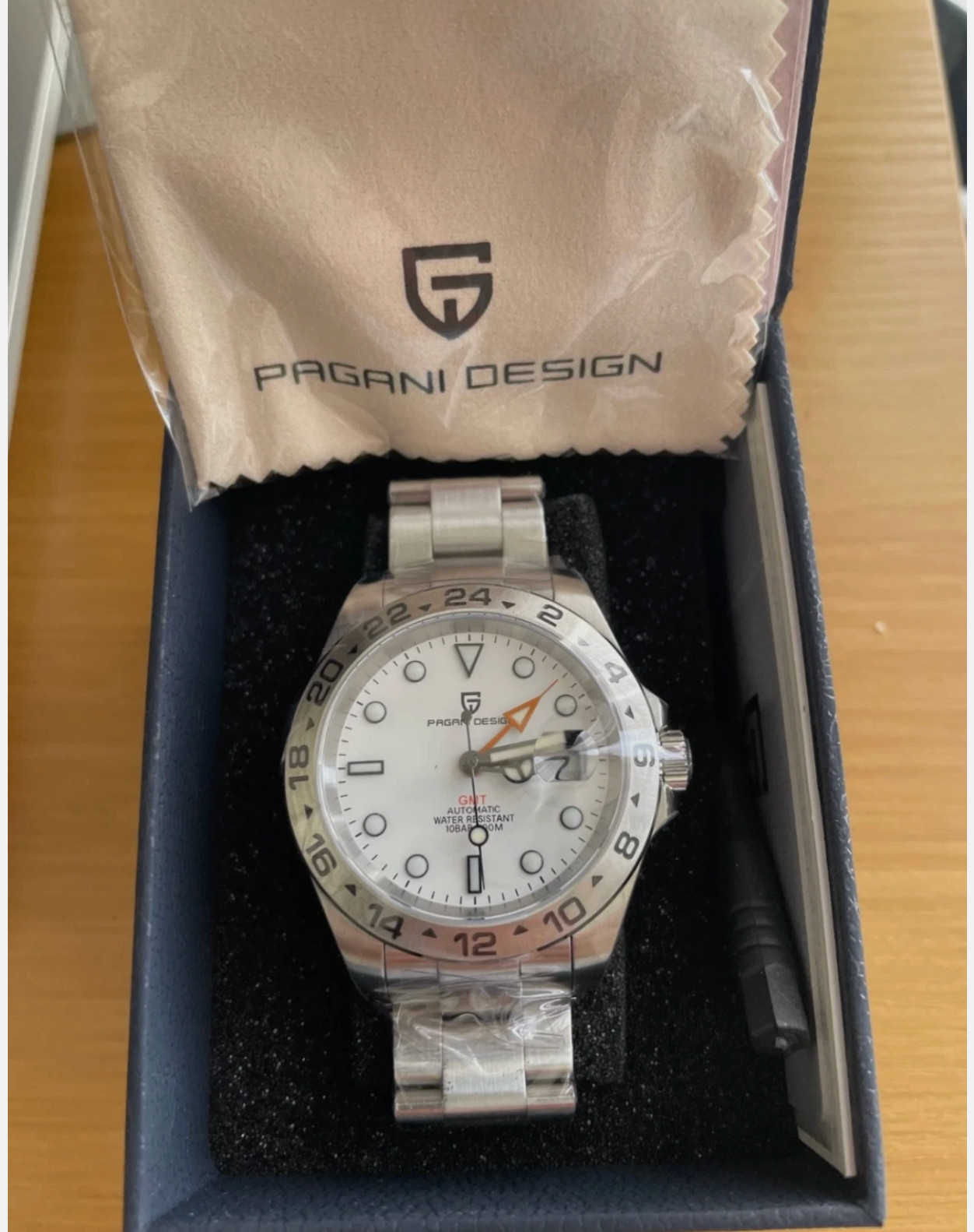 Pagani Design PD-1682 Explorer II GMT, 42mm Silver Stainless Steel.