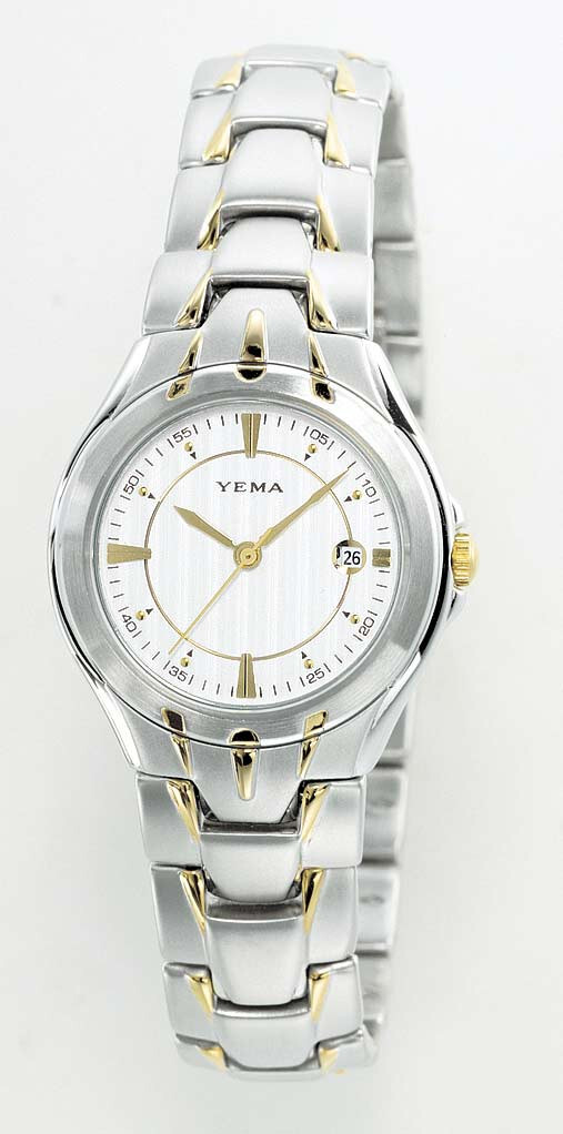 YEMA Paris by Seiko YM 646 Women’s 2-tone Quartz Sport Watch 5ATM *NEW VINTAGE