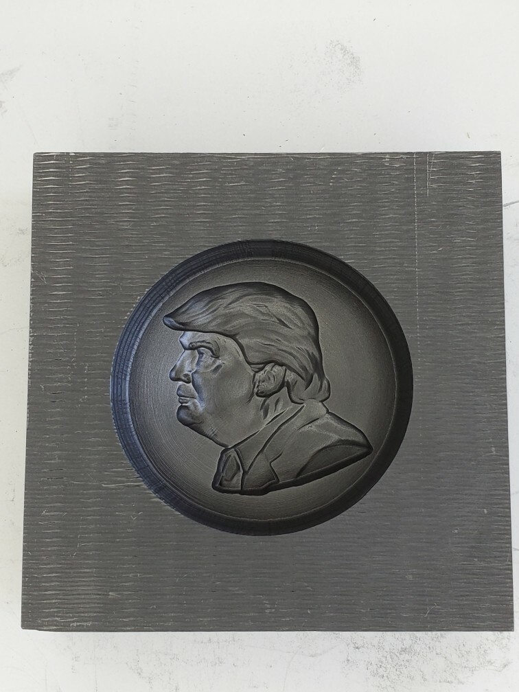 Trump 3D Graphite Ingot Mold for Gold Silver Copper Tin Melting Casting Refining
