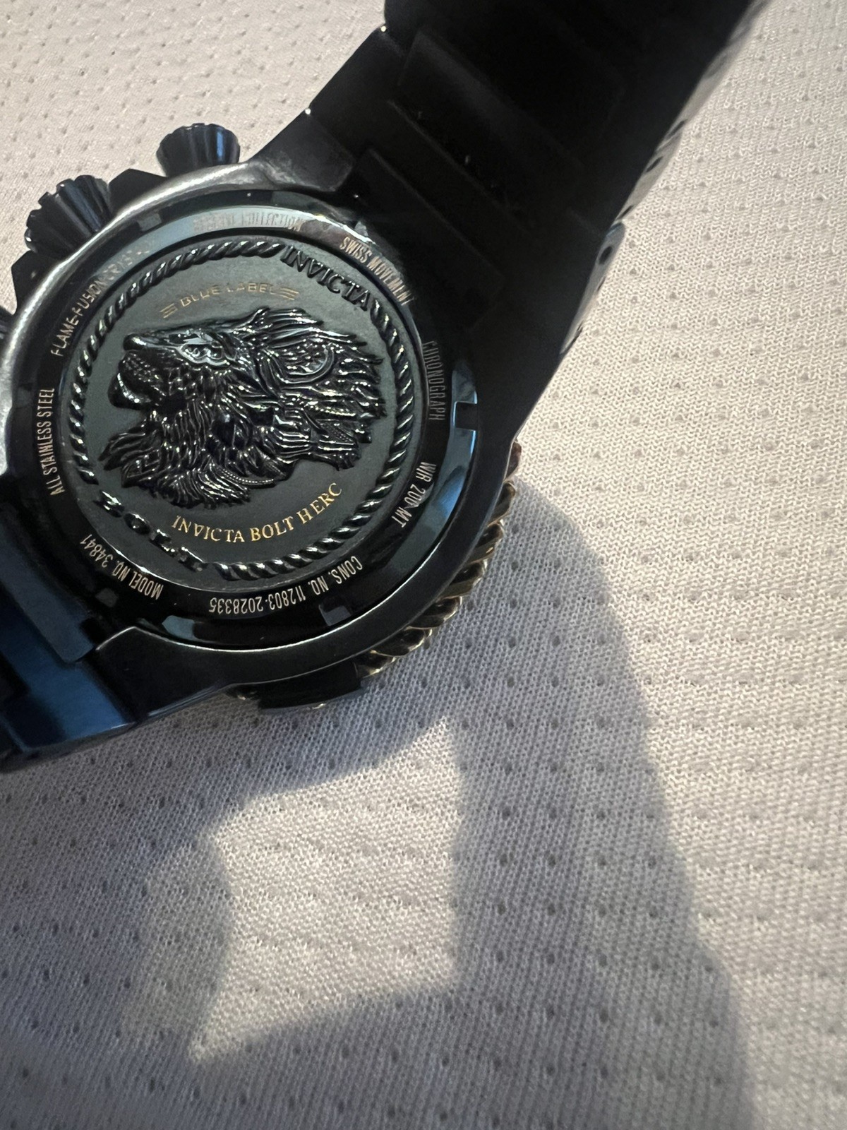 Invicta Bolt Herc (model 34841)Blue/ Gold Men’s Watch