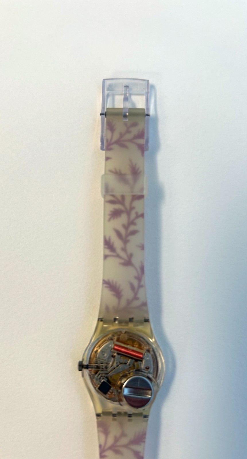 Vintage Swatch Watch in Dainty Floral Lavander