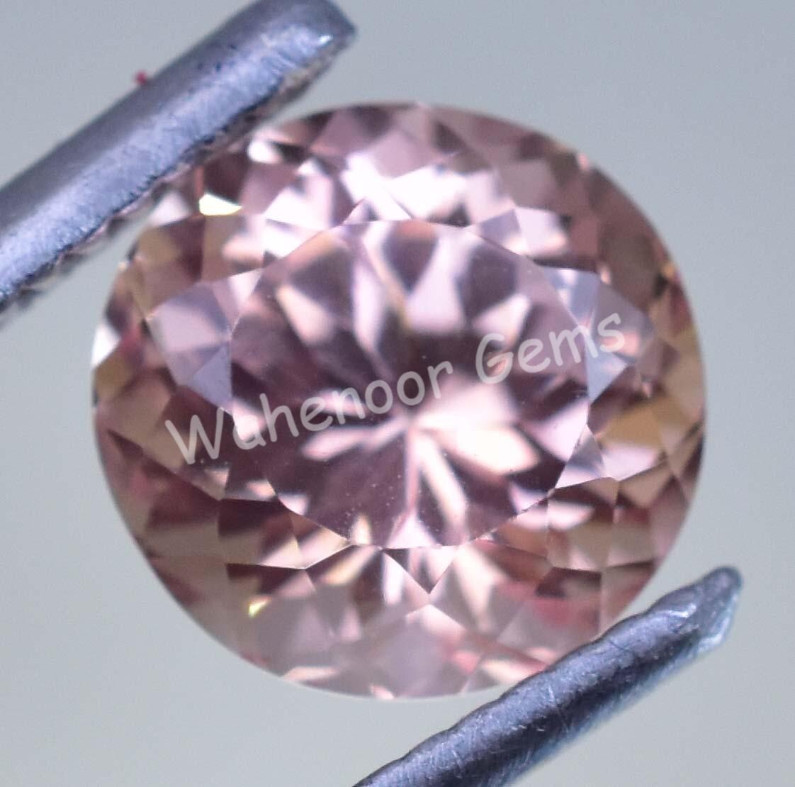Natural Poudretteite Pinkish Round 3.95 Ct FLAWLESS Certified Loose Gemstone