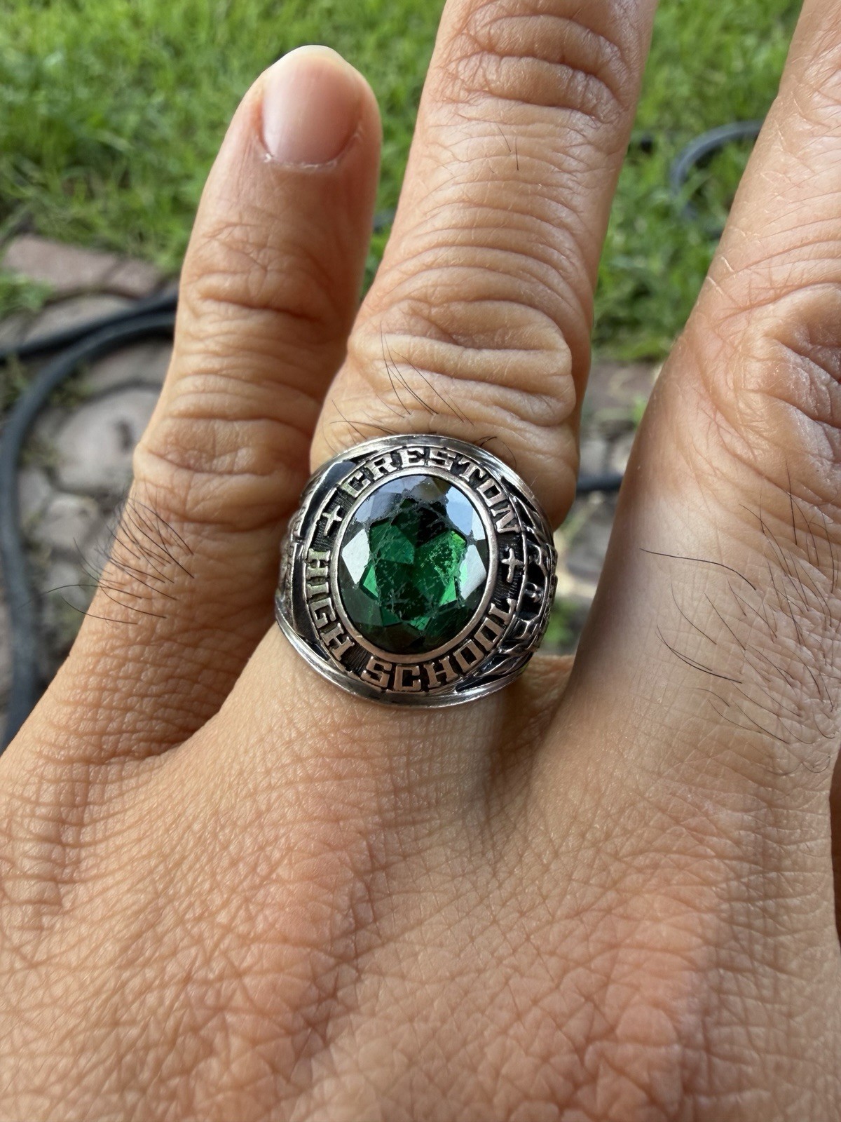Creston High School Class Ring(10.7palladium )