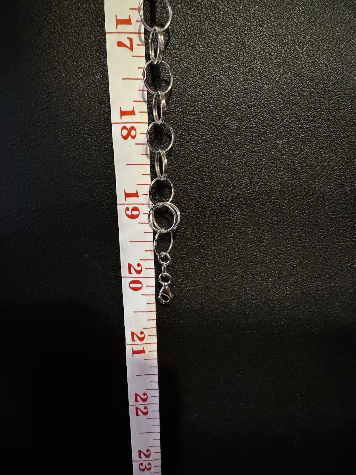 Milor Italy 14K WHITE GOLD Interlocking Circle Link Chain Necklace 18” 8.5g