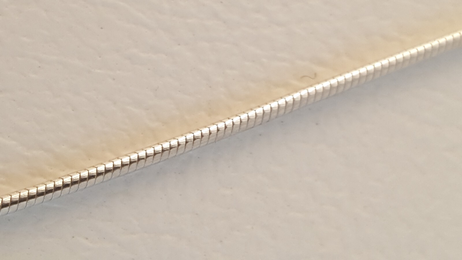 Sterling silver snake chain necklace rope slinky 30″ long Italy Italian lobster