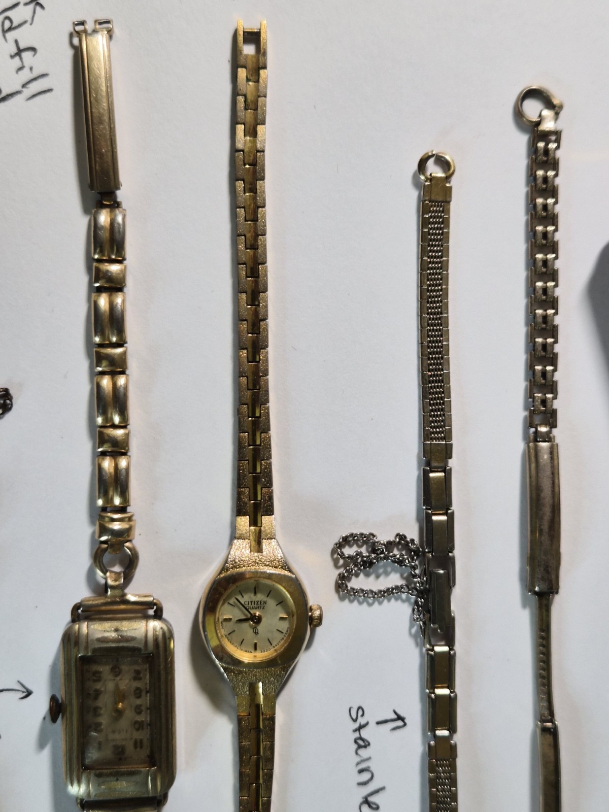 Bulova Elgin Hadley Gold Filled Scrap Wear Womens Watch Lot W/box 10k 12k Etc
