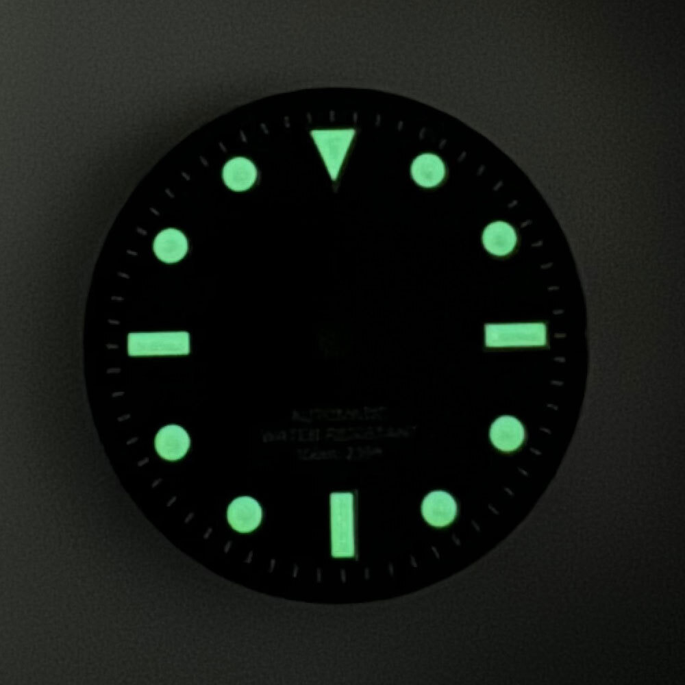 Black Watch Dial 29mm Lume Marks Without Date Window Fit NH35 NH36 NH38 PT5000