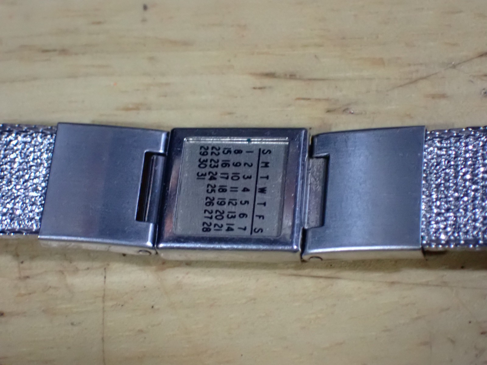 Vintage KREISLER Stainless Calendar Buckle Watch Band 17.4 mm end Mint 6 1/4″
