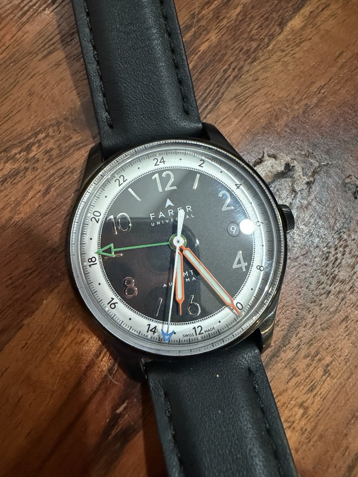 Farer Oxley GMT Black DLC Limited Edition Watch