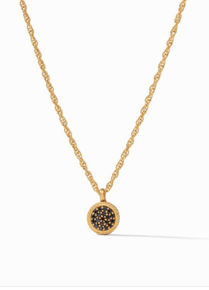 Julie Vos Delicate necklace, reversible crystal/black pave, rare ‘Windsor”