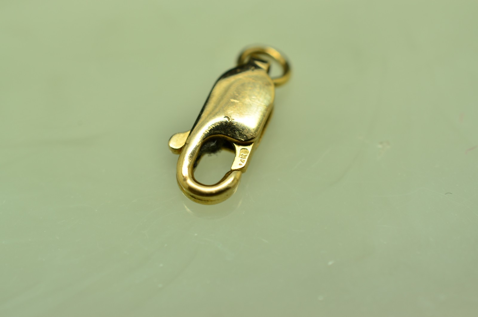 14K Yellow Gold Lobster Claw Clasp 10.0mm x 3.6mm 0.5g