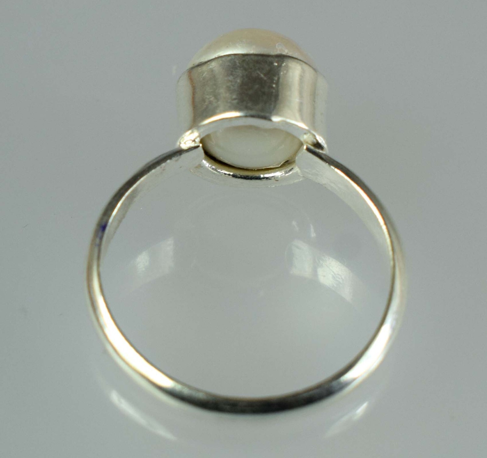 12.60 Ct Natural Tahitian White South Sea Pearl Round Gems Men’s Ring