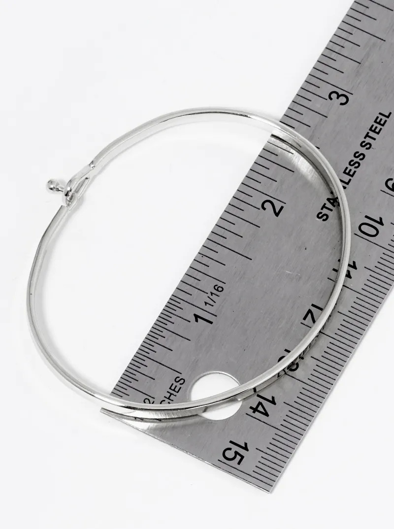 Find Your Wings Fly Engraved Brass Bangle, 0.2in, Gold or Silver Tone