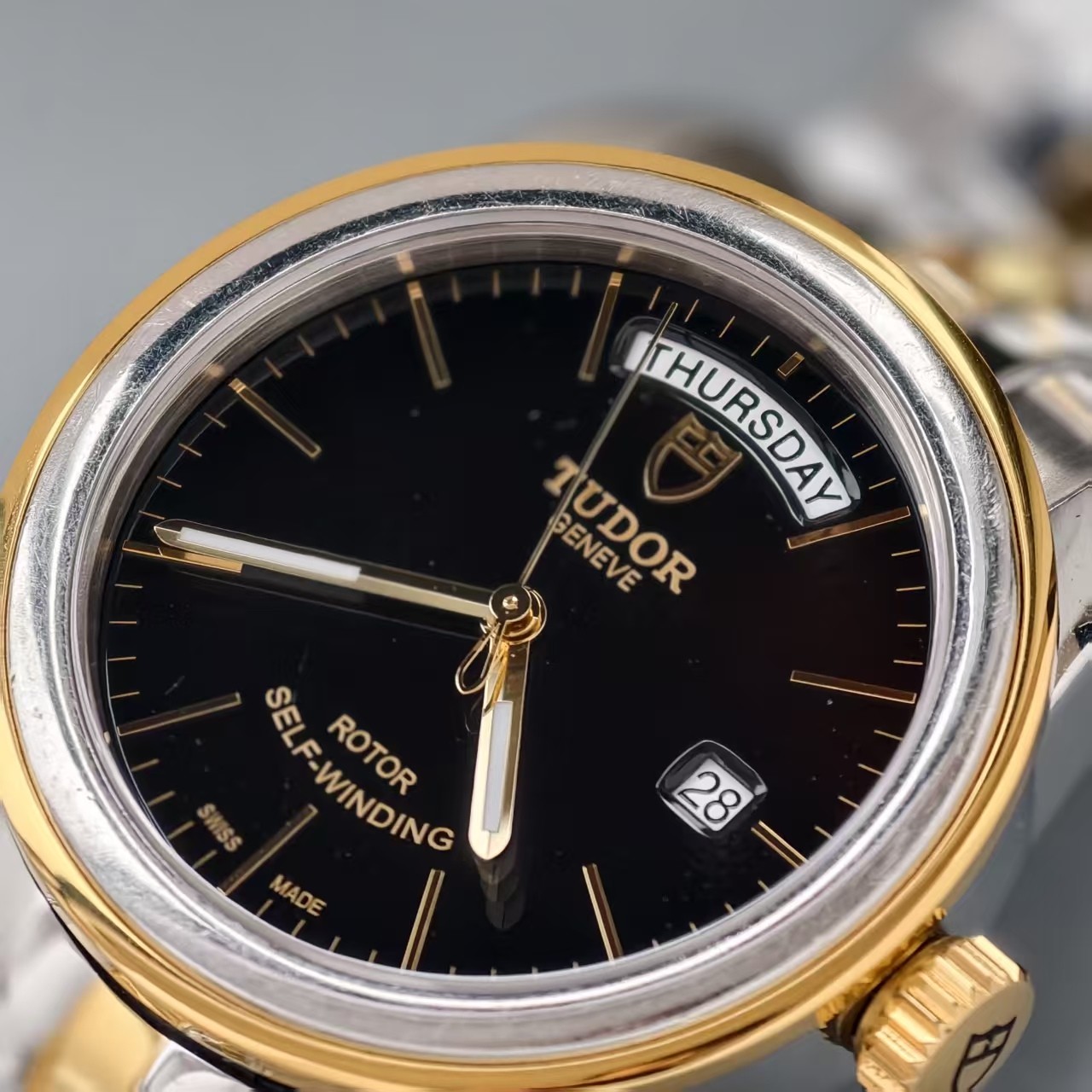 Tudor Black Gilding Dial Glamour M56003-0007 Men’s Watch Automatic 39mm Date