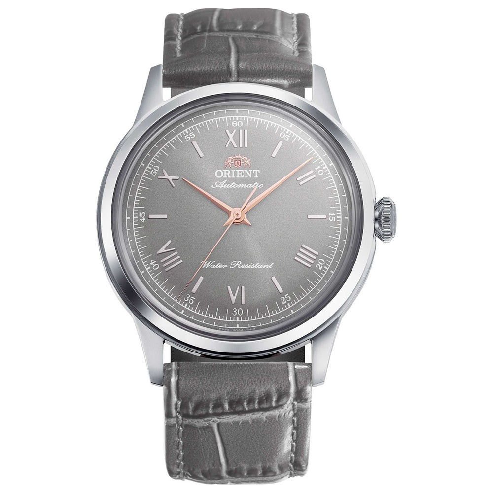 Orient Men’s Bambino No Date Gray Dial Automatic 38mm Watch RA-BB0006N
