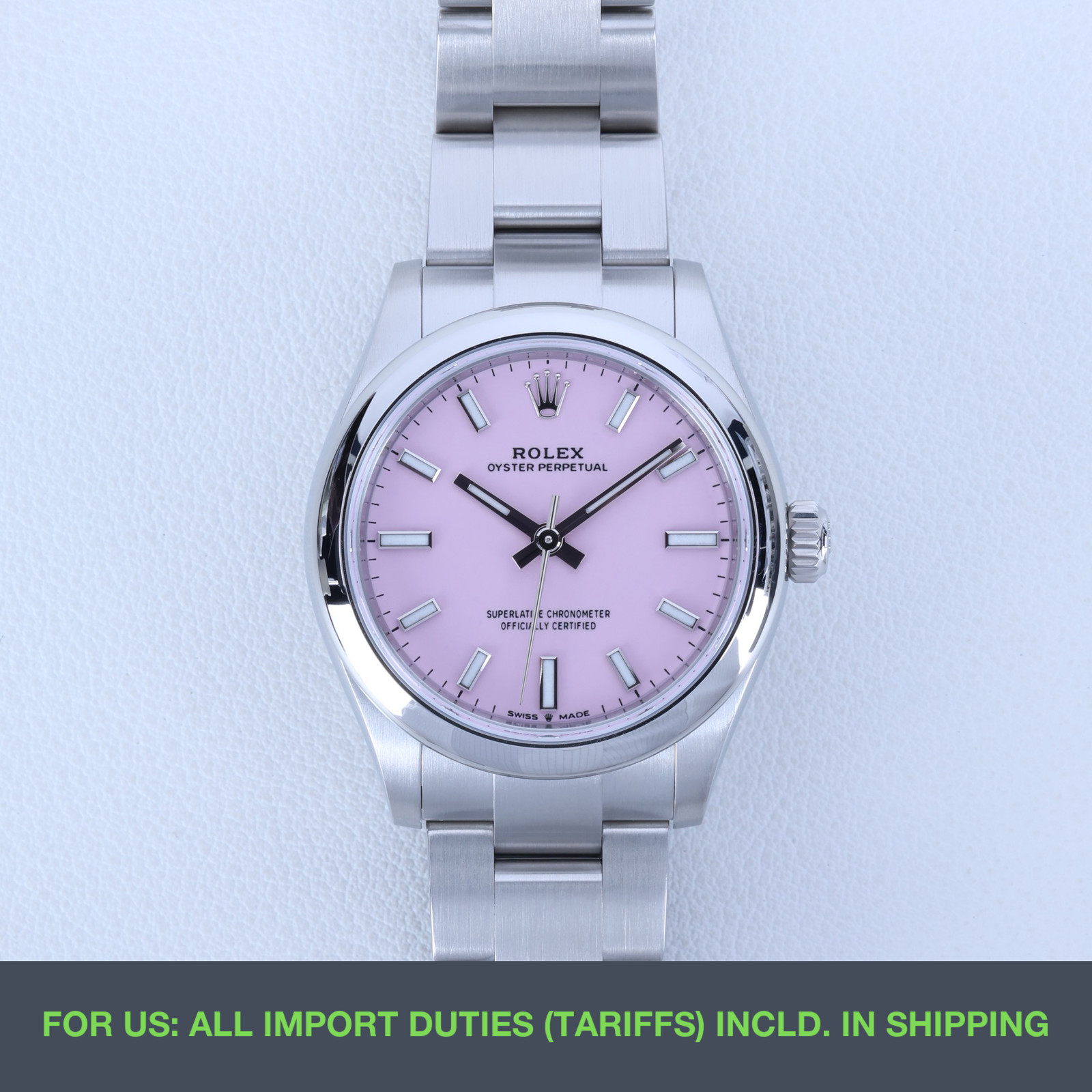 Rolex Oyster Perpetual 31 277200 31mm Pink Dial Full Set New 2026