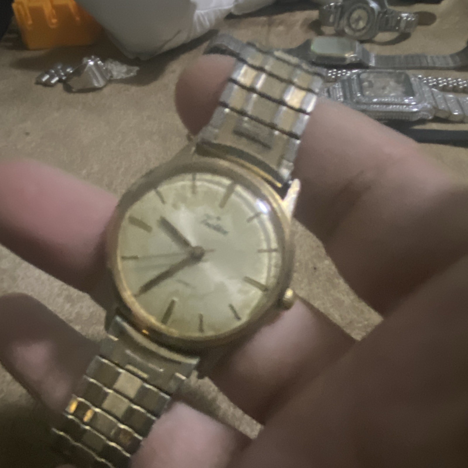 Sears Roebuck Vintage Men’s 17J Manual Wind 34-36mm Gold Tone Watch