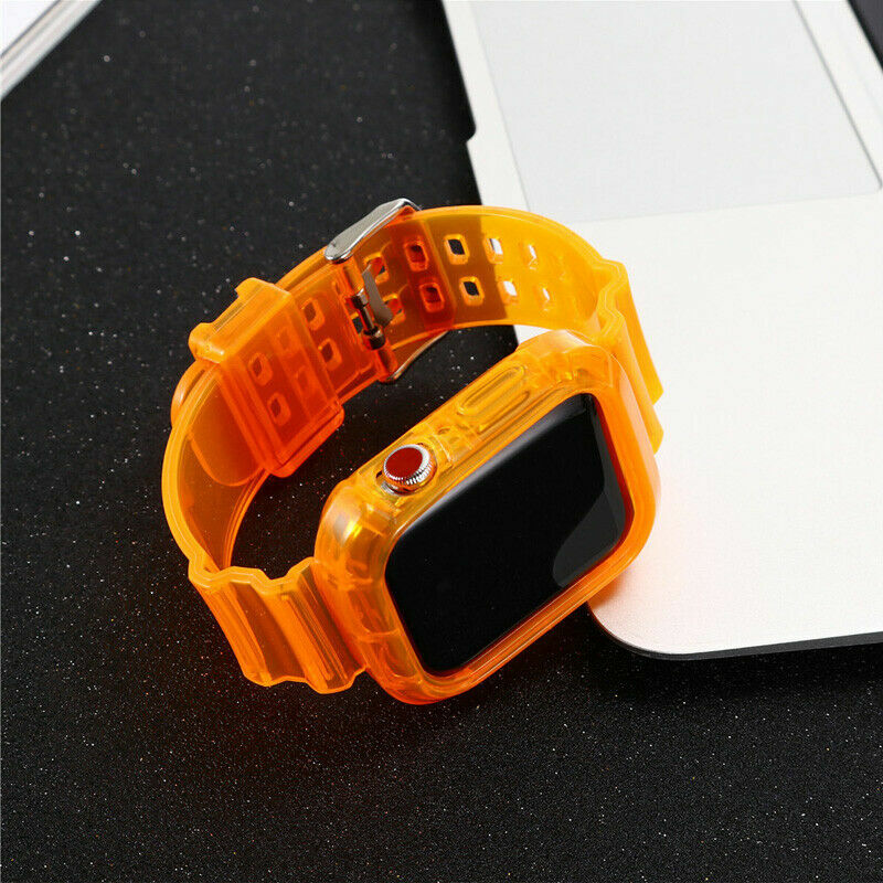 Silicone TPU Sport Watch Band Strap For Apple Watch Series 6/5/4/3/2/1 iwatch SE
