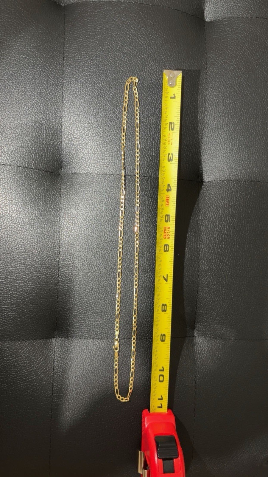 10k Gold Figaro Chain Necklace 22-inch 3.5mm